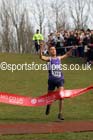 Matthew Shirling (Merseyside) wins the under-20 mens Inter Counties Cross Country, Cofton Park, Birmingham. Photo: David T. Hewitson/Sports for All Pics